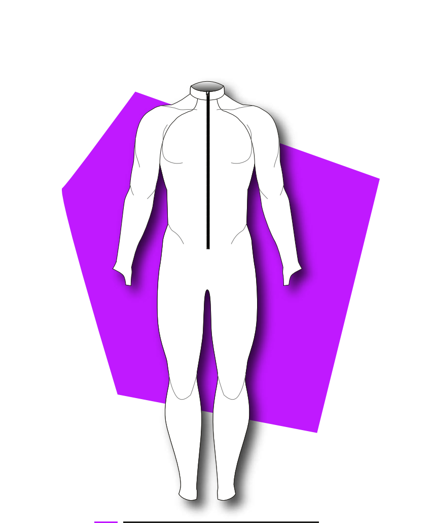 Brand Book reference drawing for the GS suit