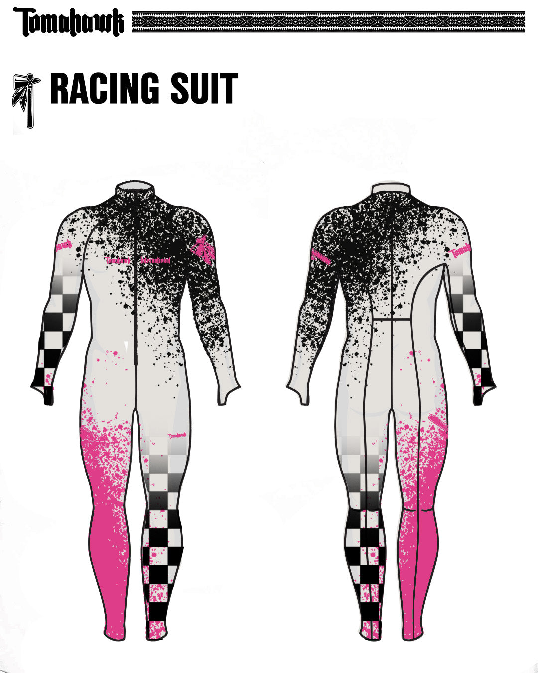 The Main body of Color is Silver. Accented by the Black and Hot Pink Splash Patter and Victory Checkers.