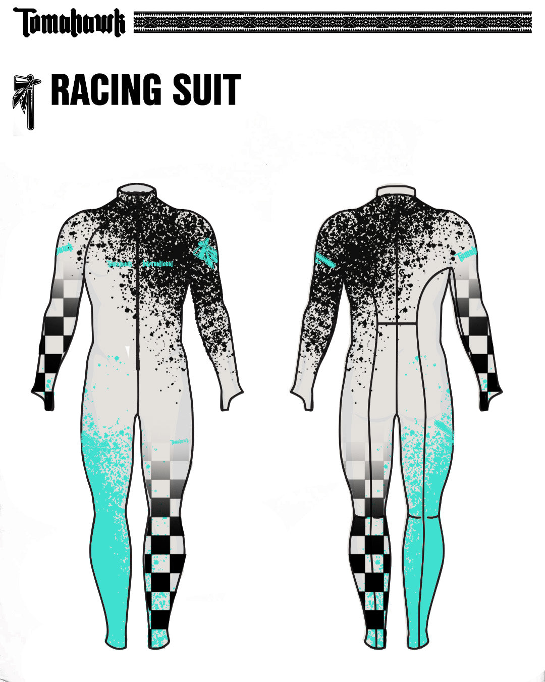 The main body of Color is Silver. Accented by the Black and Teal Splash and Victory Checkers.