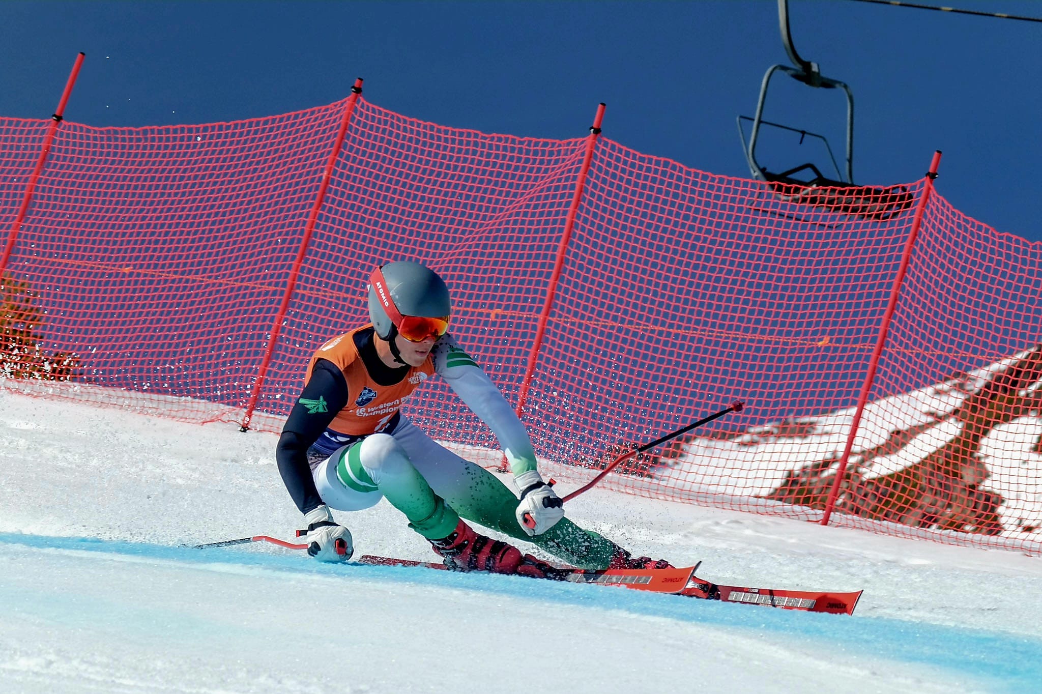 Tomahawk athlete on the mountain